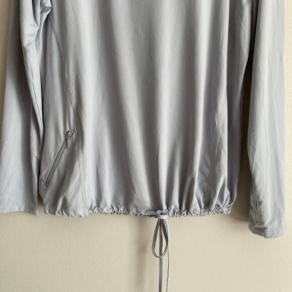 Mountain Hardwear Womens Gray Crater Lake Hoody Size Large Lightweight Active - Picture 5 of 10